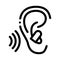 Ear Plug For Sleeping Icon Outline Illustration