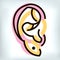 Ear vector illustration graphic human nose