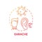 Earache concept icon