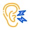 Earache Icon Vector Outline Illustration