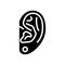 earlobe piercing fashion beauty glyph icon vector illustration