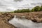 Earlstoun Loch, due to the draining Earlstoun Dam on the Galloway Hydro Scheme