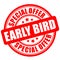 Early bird special offer label