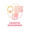 Early cognitive development concept icon