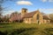 Early daffodils in church grounds