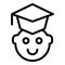 Early educations icon outline vector. Children education