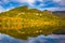 Early fall reflections at Echo Lake, in Franconia Notch State P