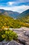 Early fall view from Bald Mountain, at Franconia Notch State Par