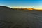 Early golden sunlight in the sand dunes morning California, USA