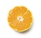 Early Japanese mandarin oranges on a white background