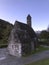 Early Medieval monastic settlement St Kevin\\\'s monastery ruins. Glendalough County Wicklow Ireland.