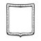 Early medieval rectangular or French shield.