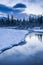 Early morning at a creek near Canmore, Alberta Canada