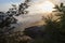 Early morning foggy Mountain View at Thatcher Park