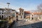 Early morning on historical street of old city in Mostar