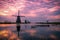 Early morning in Kinderdijk, Holland