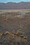 Early morning landscape Death Valley salt flats borax