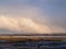 Early morning light over the Skern area of Northam Burrows, near Appledore, North Devon. Winter.