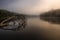 Early morning mist in the Amazon