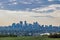 Early morning over the city from Edworthy Park. Calgary,Alberta,Canada