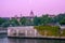 Early Morning on the Summer Shores of the Seine in Paris