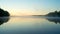 Early morning sunrise with mist at Toddy Pond, Maine