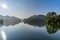 Early Morning Sunrise near beautiful backwaters