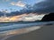 Early Morning Sunrise on Waimanalo Beach over ocean