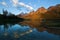 The early morning Teton mountains reflected on String Lake in Grand Teton National Park.