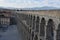 Early Morning view the aqueduct Segovia, Spain