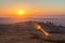 Early morning view from Mount Major at Dookie, Australia