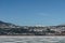 Early spring landscape of frozen Columbia Lake Regional District of East Kootenay CanadaÑŽ