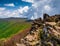 Early spring view from cliffs on Hawksbill Summit, Shenandoah Na