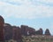 Early Summer in Utah: Looking at North Window Arch and The Windows Section from Double Arch in Arches National Park