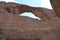 Early Summer in Utah: Looking up at Skyline Arch from Its Base in Arches National Park