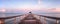 Early sunrise over the Naples Pier on the Gulf Coast of Naples,