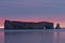 Early sunrise at Perce Rock in Gaspe, Quebec