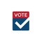 Early Voting Icon with Vote, Icon, and Patriotic Symbolism and Colors