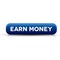 Earn money button blue