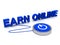 Earn online concept