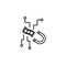 Earning money robot concept line icon. Simple element illustration. Earning money robot concept outline symbol design from Robot s