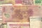 Earning pattern. Money banknotes texture.
