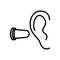 Earplug icon , vector illustration