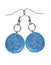 Earrings blue with sequins. galaxy