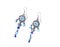 Earrings with blue stones