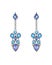Earrings jewelry design modern art fancy gems.
