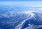 The Earth from above: Floating sea ice caught in marine currents