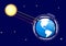 Earth atmosphere and solar radiation