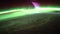 Earth and Aurora Borealis seen from ISS. Elements of this video furnished by NASA.