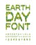 Earth Day Font. forest alphabet. Letters from Tree. International Nature Festival. eco ABC